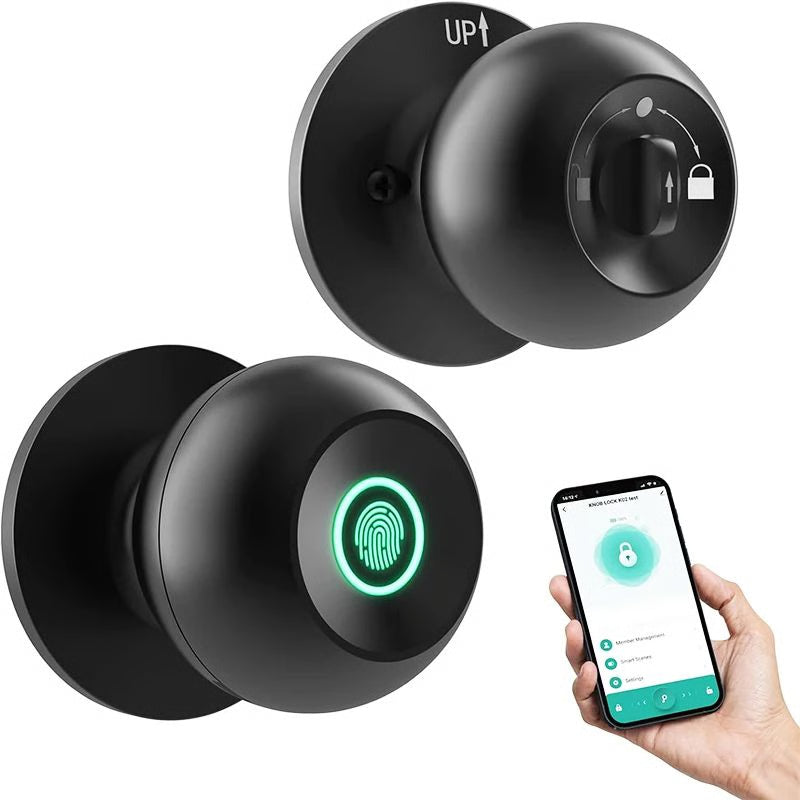 Bluetooth Door Lock Keyless Entry, Smart Fingerprint Lock for Secure Access