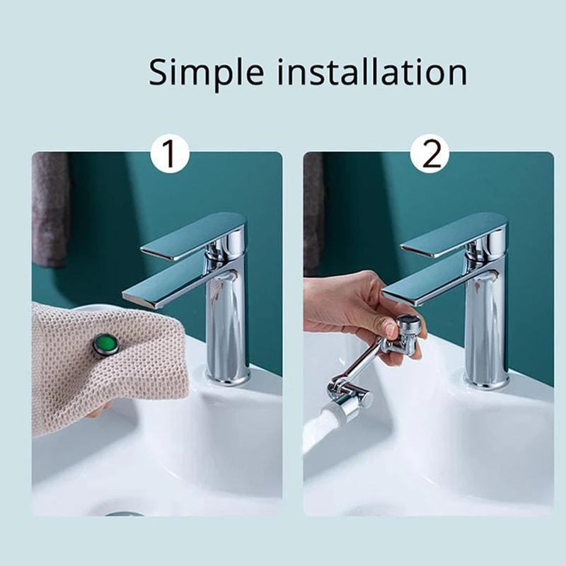 Dual Mode Rotating Splash Filter Faucet