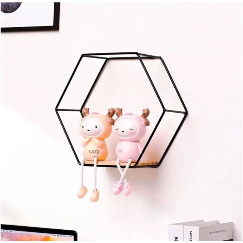 Creative Dining Room Wall Wrought Iron Hanging Shelves, Bedroom & Living Room Wall Storage for Home Decoration