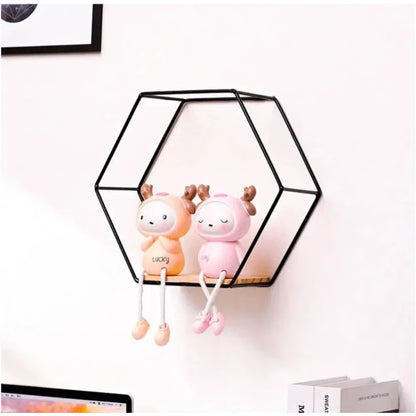 Creative Dining Room Wall Wrought Iron Hanging Shelves, Bedroom & Living Room Wall Storage for Home Decoration