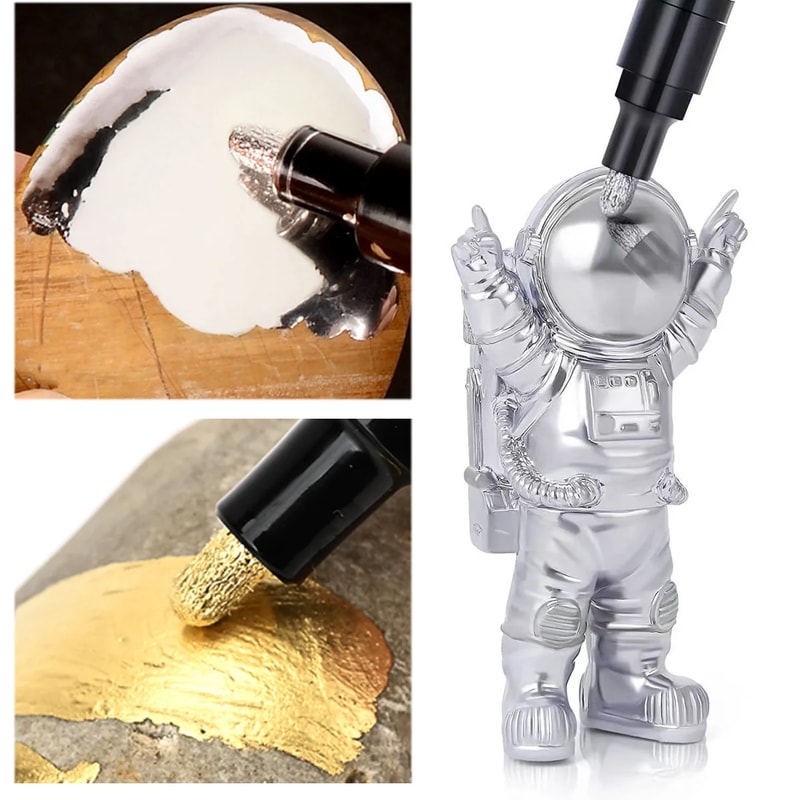 Chrome Reflective Marker Pens, Mirror Paint for Car Styling, DIY Art & Crafts, Gold & Silver Signature Markers