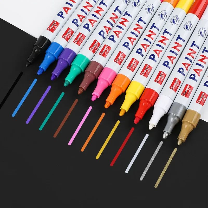 Waterproof Tire Paint Pen Permanent Marker for Wheels, Treads & Auto Detailing