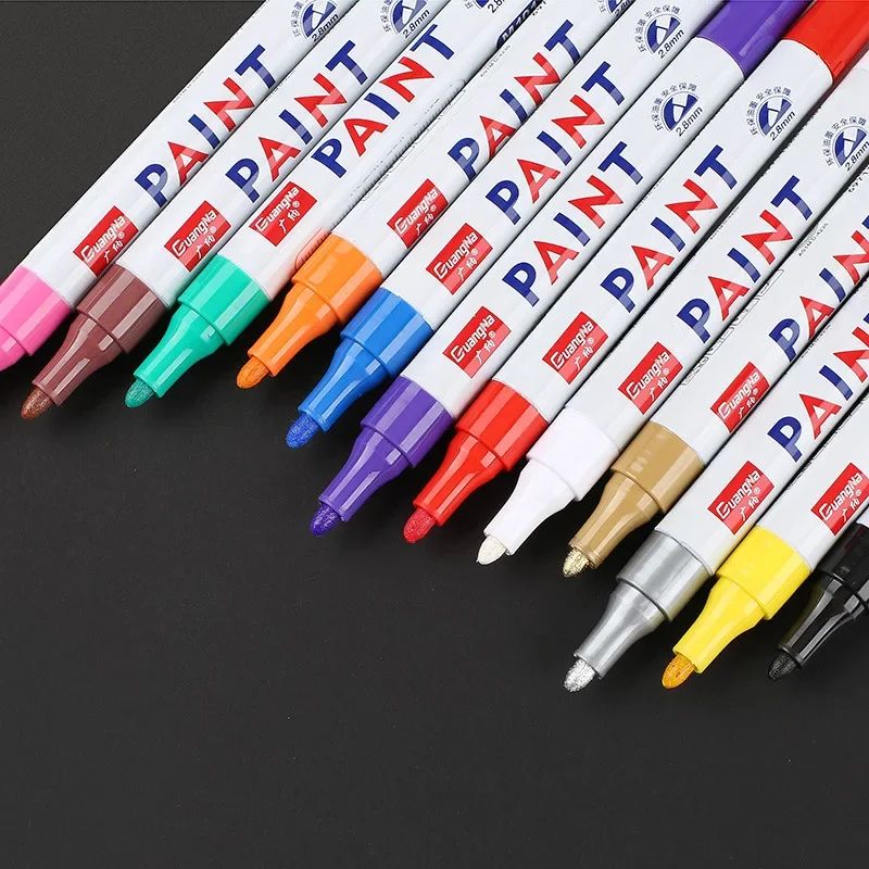 Waterproof Tire Paint Pen Permanent Marker for Wheels, Treads & Auto Detailing
