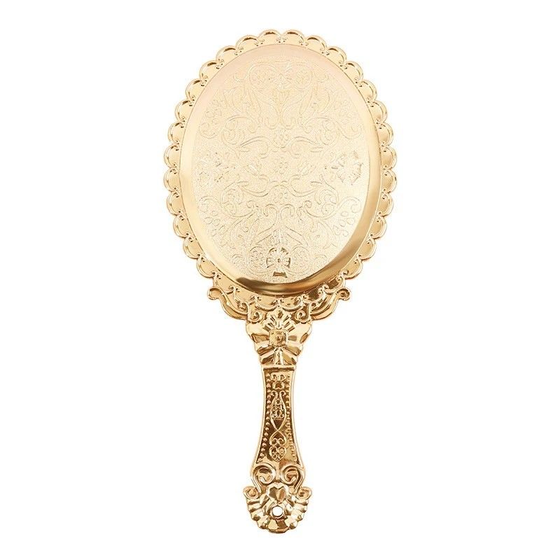 Rose Gold Vintage Handheld Mirror, Elegant Portable Vanity C | Inspire Uplift