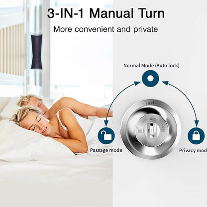 Bluetooth Door Lock Keyless Entry, Smart Fingerprint Lock for Secure Access