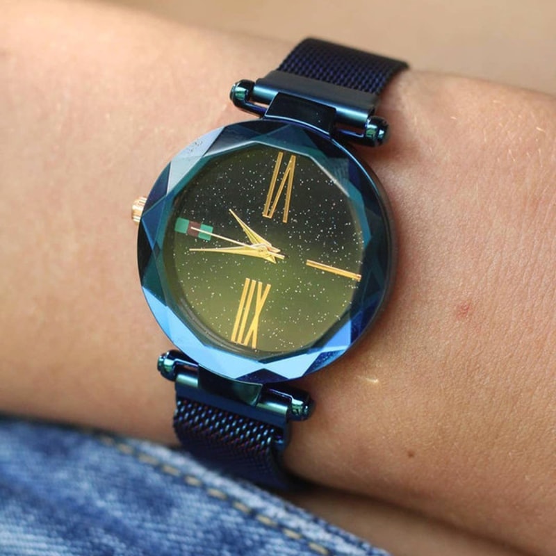 Stargazer Watch – Elegant Gold & Steel Timepiece | Perfect Gift for Any Occasion