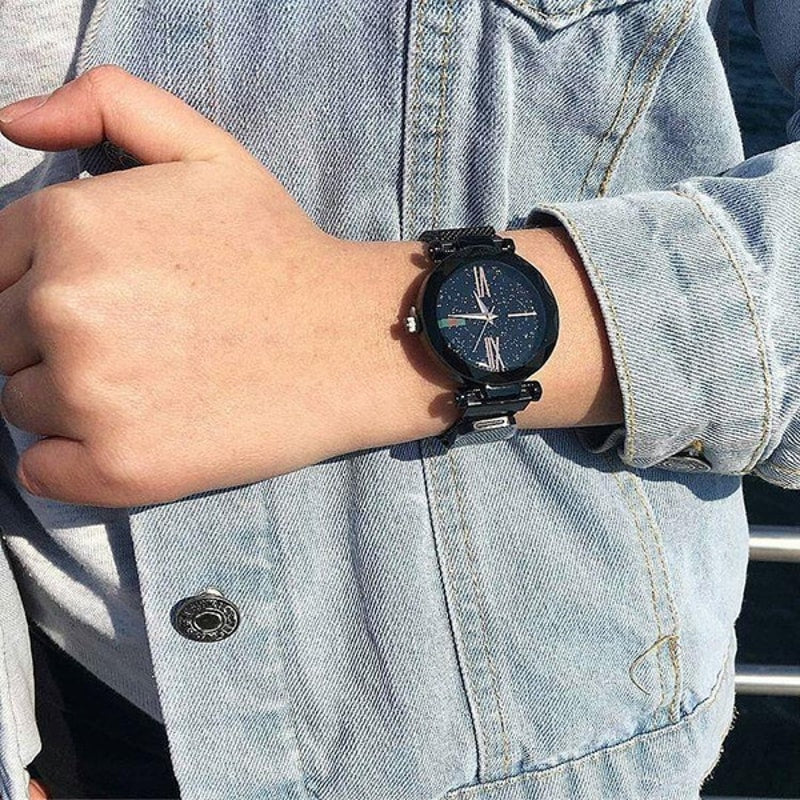 Stargazer Watch – Elegant Gold & Steel Timepiece | Perfect Gift for Any Occasion